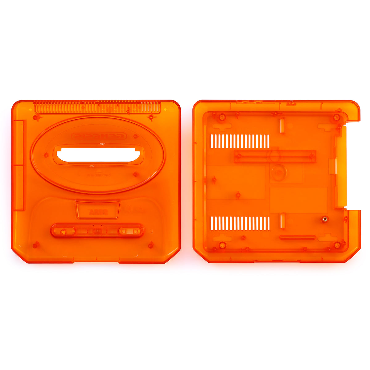 Sega Genesis 2 System Shell Set [Clear Orange] – Hoskbrew