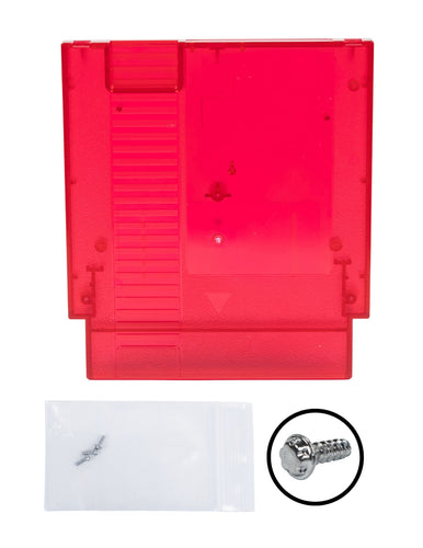 NES Game Cartridge [Clear Red] [No Logo]