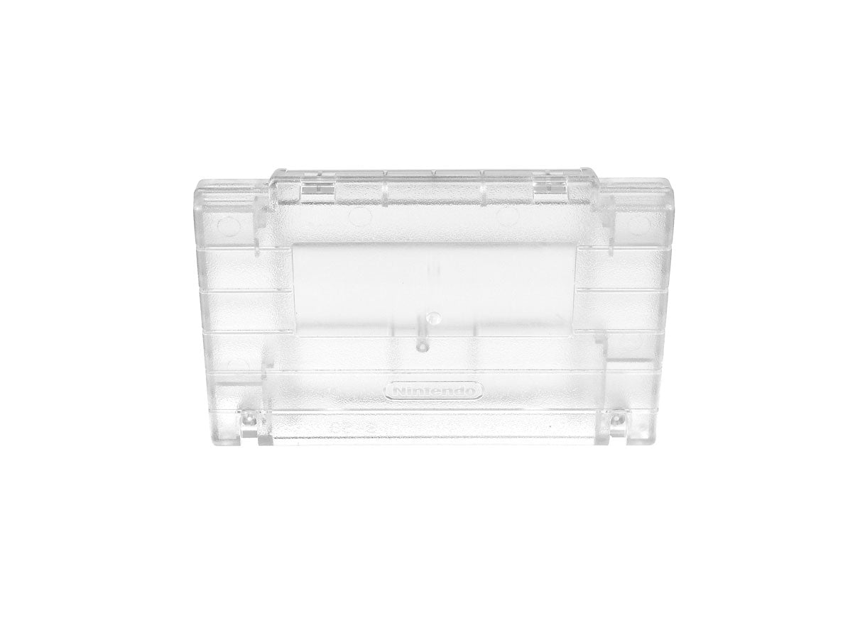 Super Nintendo [SNES] Game Cartridge Shell [Non FX] [Clear] [With Logo]