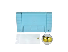 Load image into Gallery viewer, Super Nintendo [SNES] Game Cartridge Shell [Non FX] [Light Blue] [No Logo]