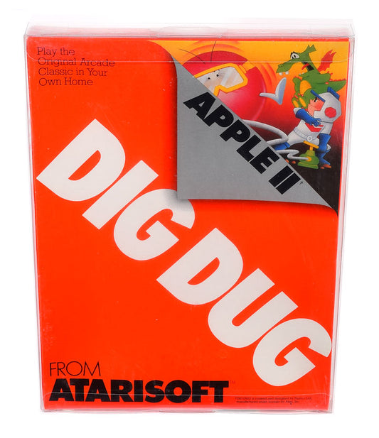 Dig Dug [Apple 2] Game Box Protector [196x25x268mm]