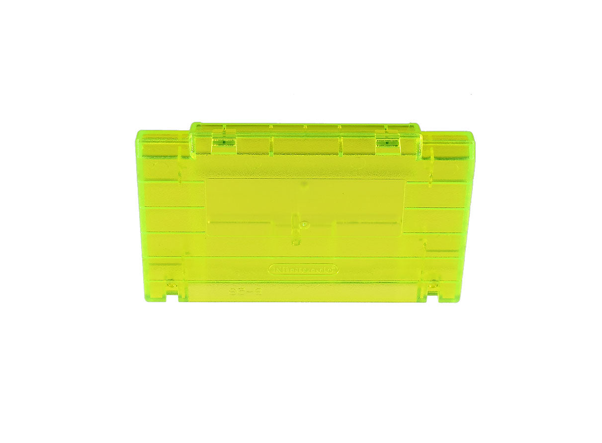 Super Nintendo [SNES] Game Cartridge Shell [Non FX] [Extreme Green] [With Logo]