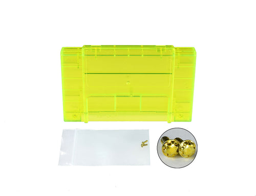 Super Nintendo [SNES] Game Cartridge Shell [Non FX] [Extreme Green] [No Logo]