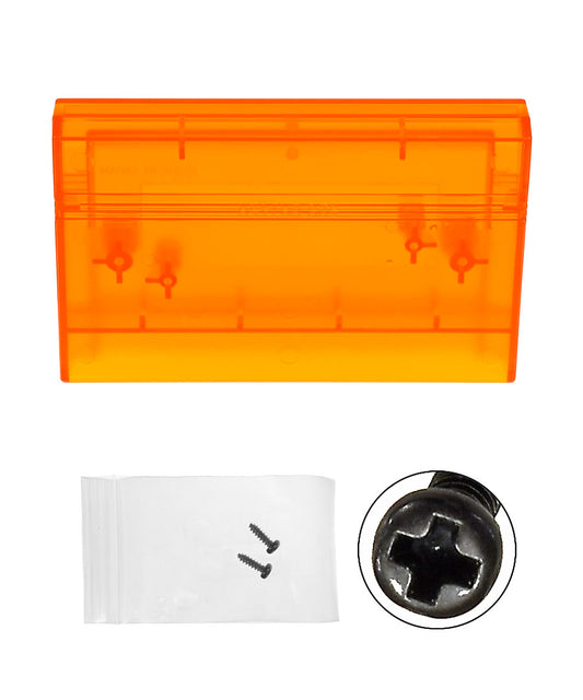 Sega Master System Cartridge Shell [Clear Fire] [No Logo]