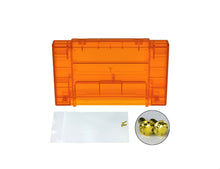 Load image into Gallery viewer, Super Nintendo [SNES] Game Cartridge Shell [Non FX] [Clear Fire] [With Logo]