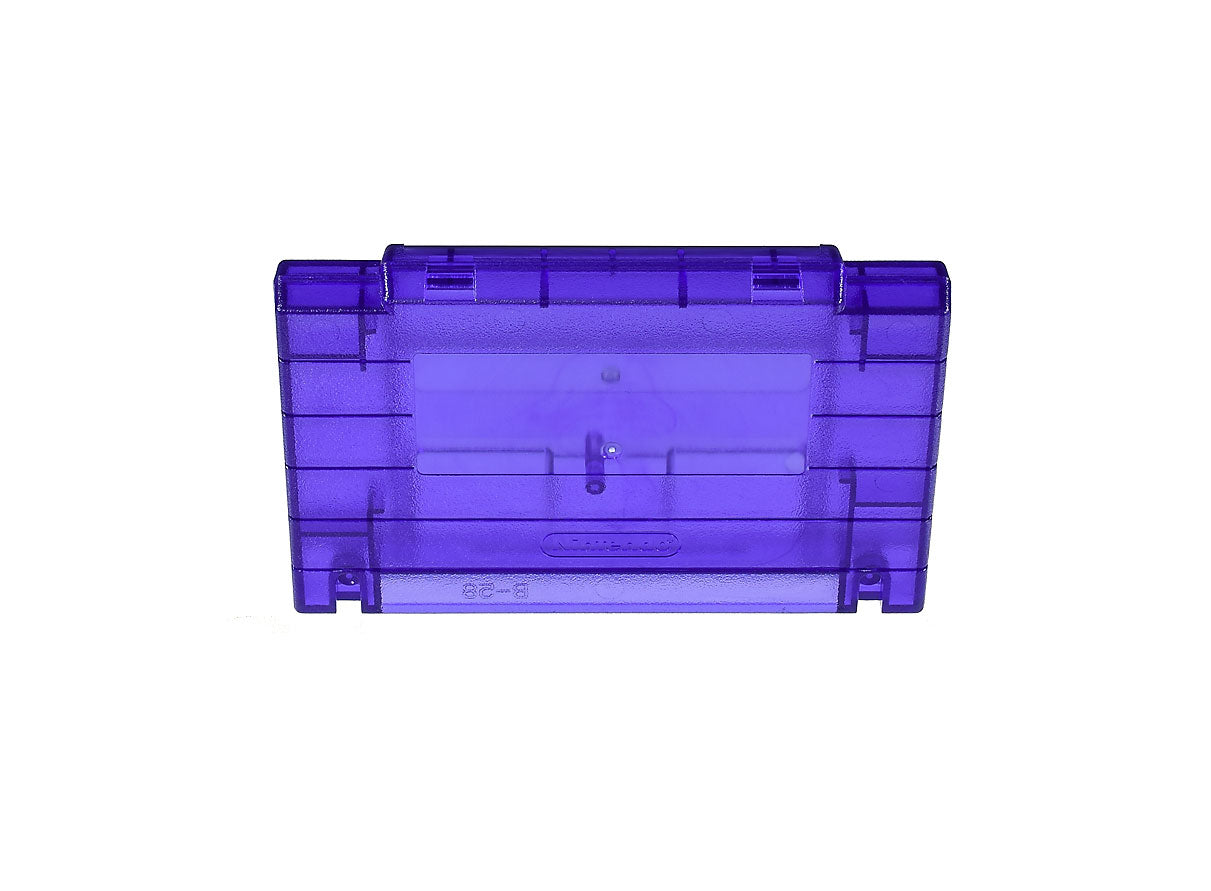 Super Nintendo [SNES] Game Cartridge Shell [Non FX] [Clear Grape] [With Logo]