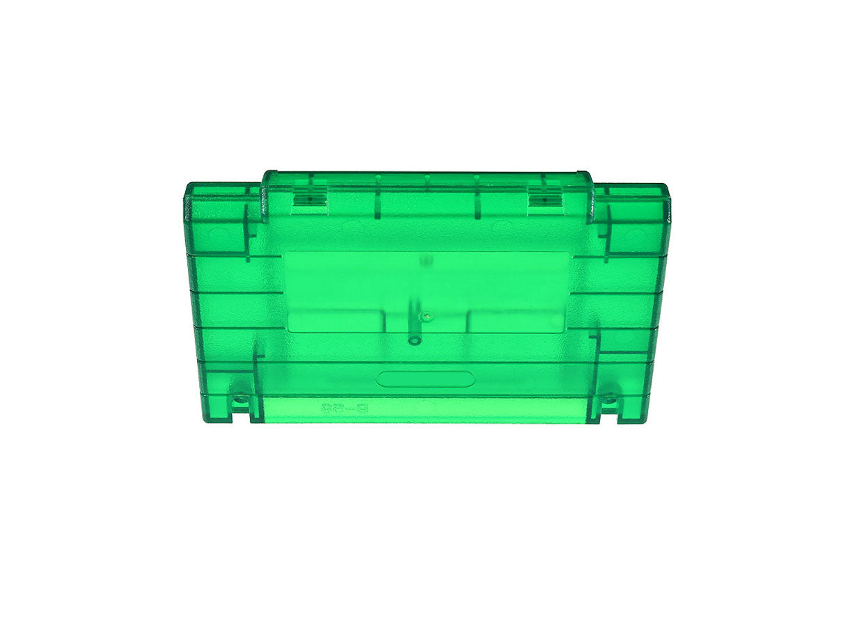 Super Nintendo [SNES] Game Cartridge Shell [Non FX] [Clear Green] [No Logo]