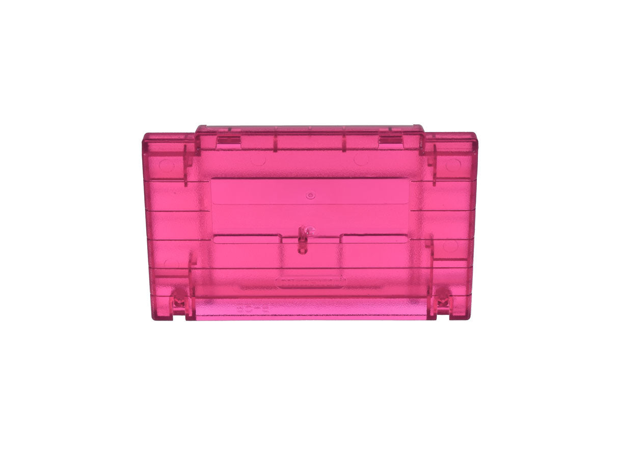 Super Nintendo [SNES] Game Cartridge Shell [Non FX] [Clear Red] [With Logo]