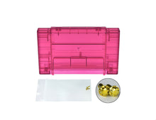Load image into Gallery viewer, Super Nintendo [SNES] Game Cartridge Shell [Non FX] [Clear Red] [With Logo]