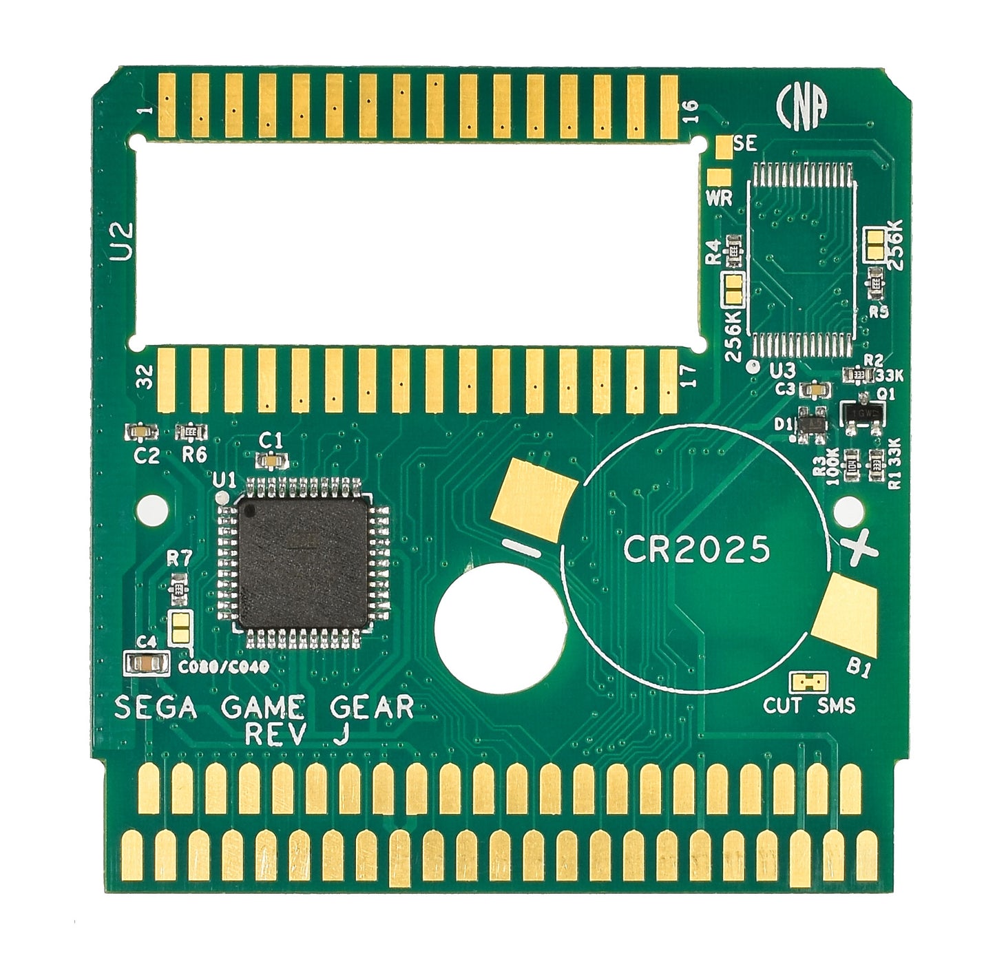 Sega GameGear Homebrew PCB No Sram