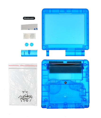 GameBoy Advance SP System Shell [Clear Blue]