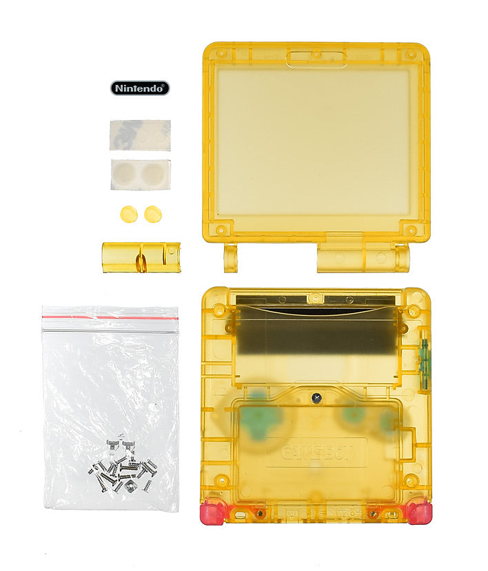 GameBoy Advance SP System Shell [Clear Yellow]