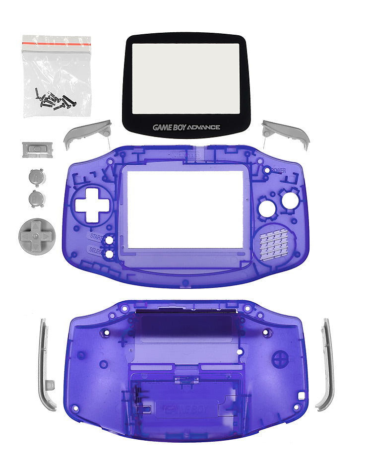 GameBoy Advance System Shell [Clear Grape]