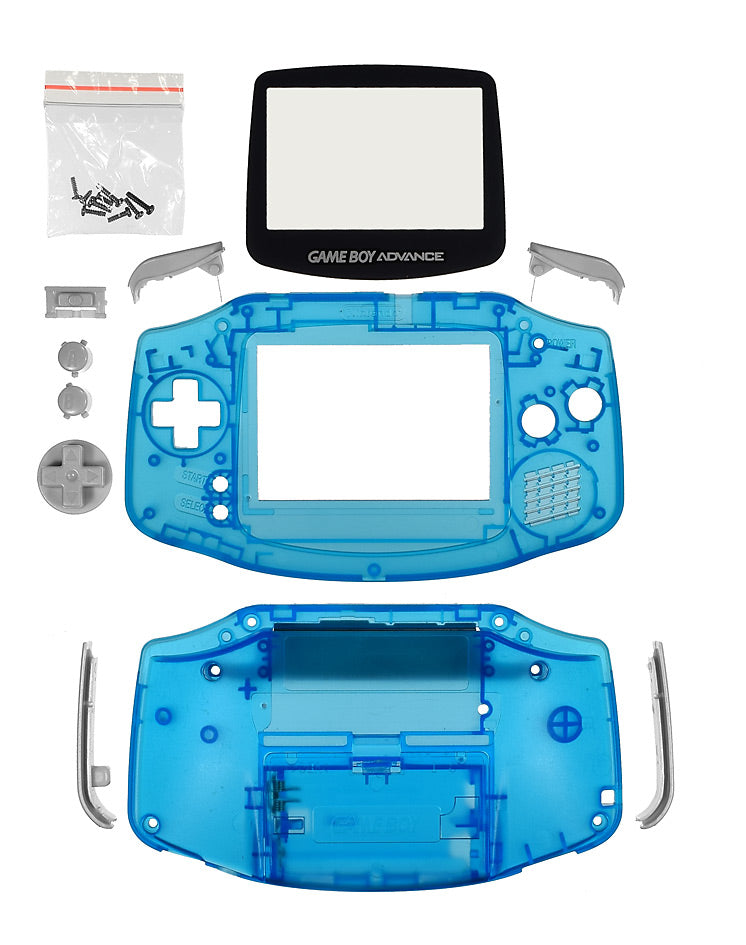 GameBoy Advance System Shell [Glow in the Dark, Blue]