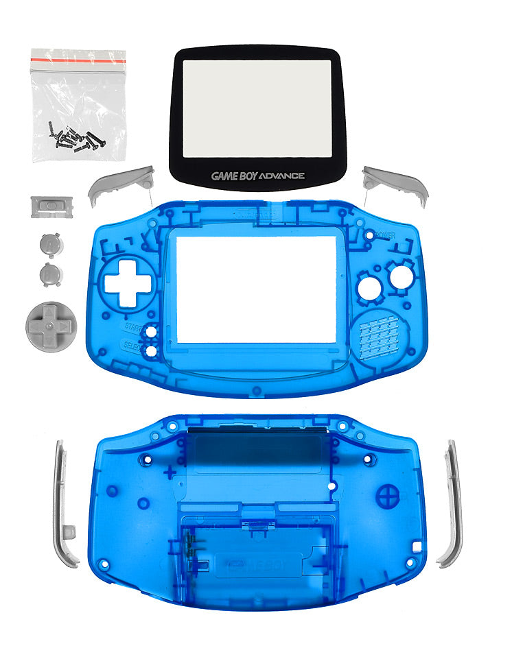 GameBoy Advance System Shell [Clear Blue]
