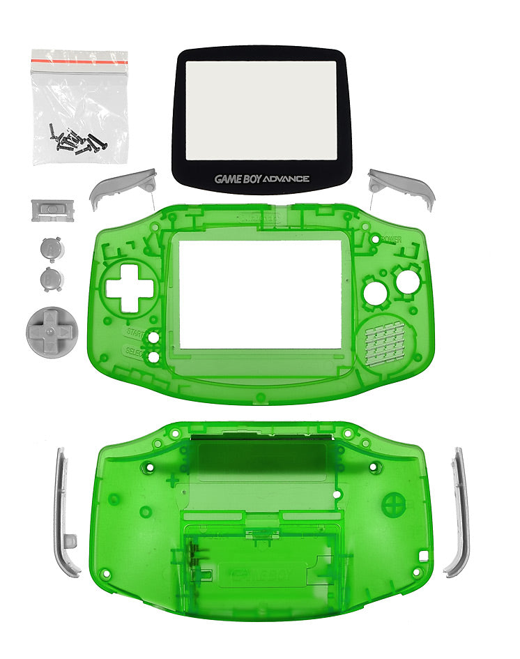 GameBoy Advance System Shell [Clear Green]