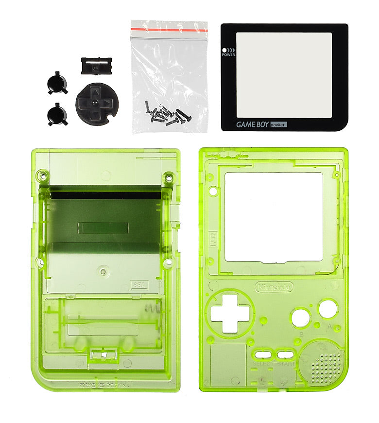 GameBoy Pocket System Shell [Glow in the Dark, Yellow]