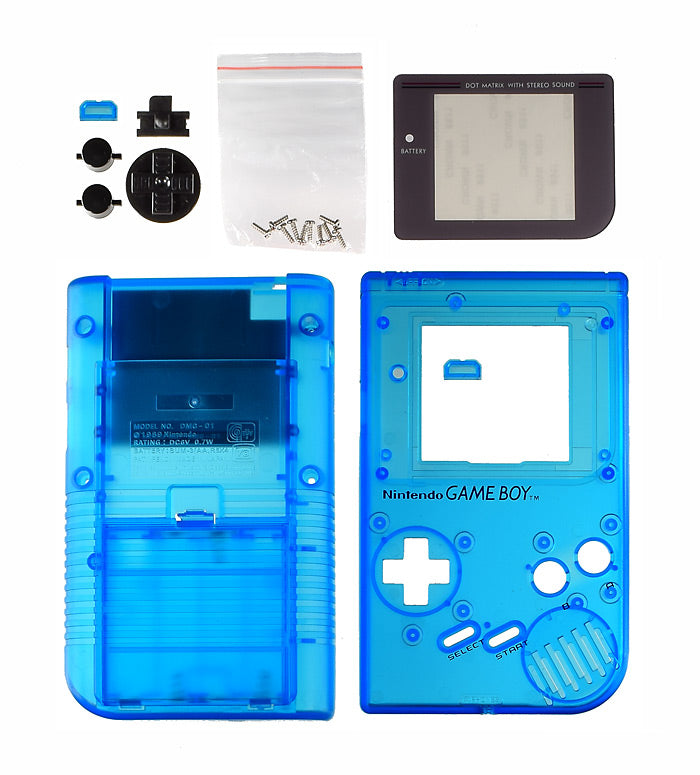 GameBoy Play it Loud System Shell [Clear Blue]