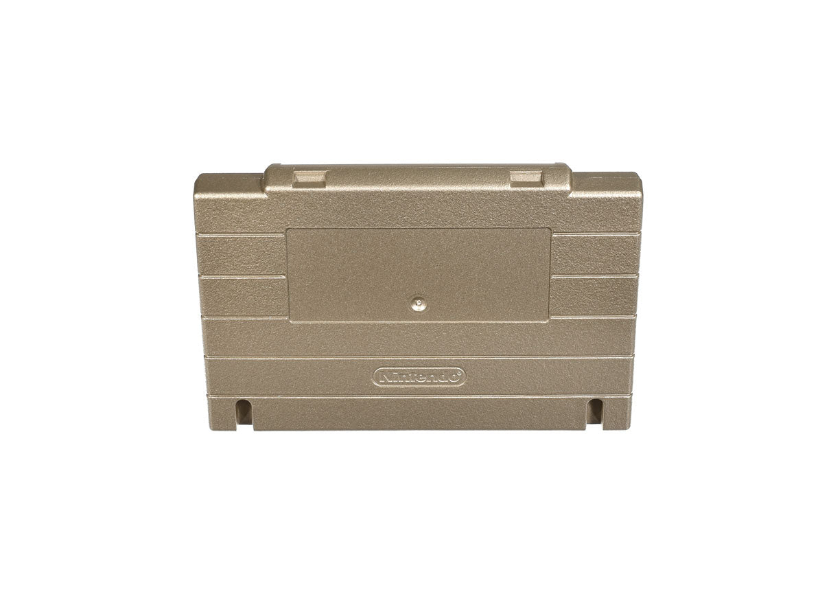 Super Nintendo [SNES] Game Cartridge Shell [Non FX] [Metallic Gold] [With Logo]