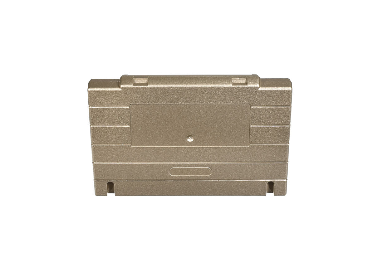 Super Nintendo [SNES] Game Cartridge Shell [Non FX] [Metallic Gold] [No Logo]