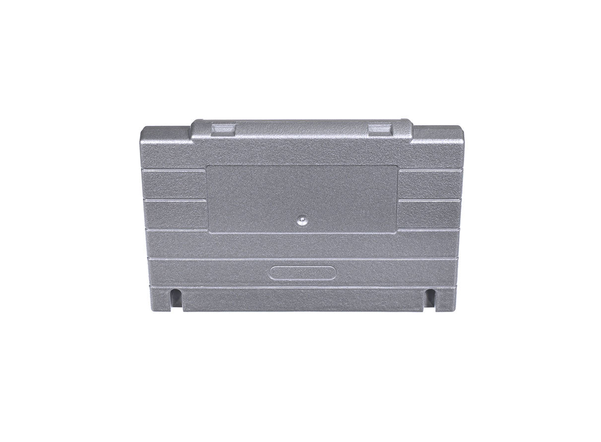 Super Nintendo [SNES] Game Cartridge Shell [Non FX] [Metallic Silver] [No Logo]