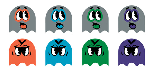 Ms. Pac-Man Board Game Sticker Set