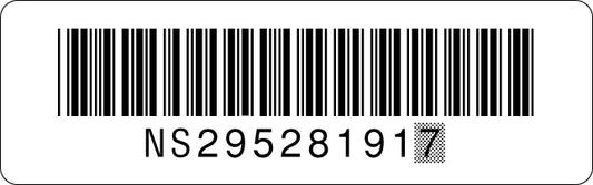 Nintendo 64 Console Serial Label [Australian Pokémon Console Variant]