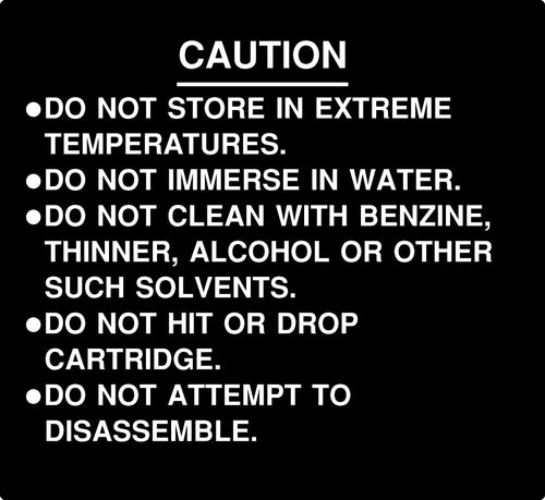 Nintendo NES Color Dream Game Cartridge Back Label [Black Variant]