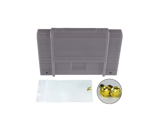Super Nintendo [SNES] Game Cartridge Shell [Non FX] [Gray] [No Logo]