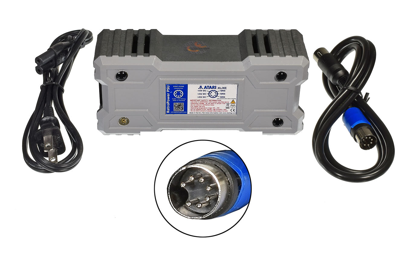 RetroPower PSU Atari XL/XE US - Replacement Atari XL/XE Power Supply, US Plug