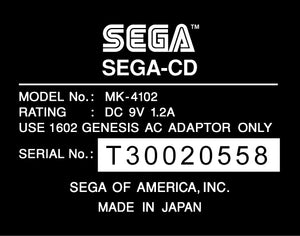 Sega CD Model 2 MK-4102 Label