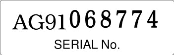 Sega GameGear Serial Label [Majesto Variant]
