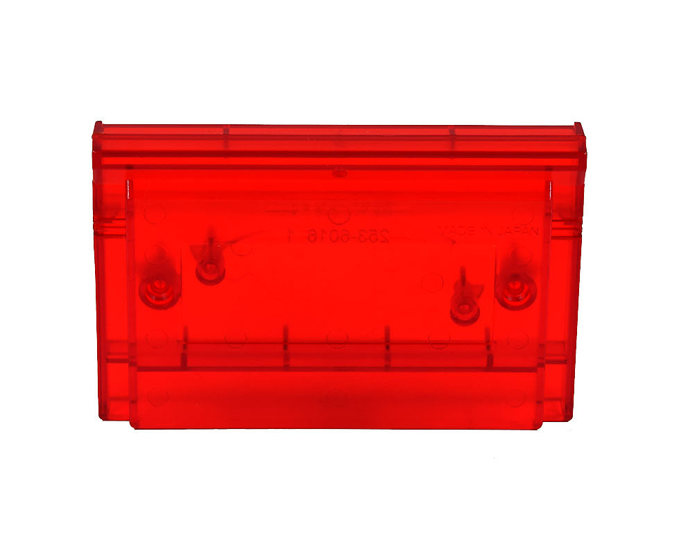 Sega Master System Cartridge Shell [Transparent Red, With Logo]