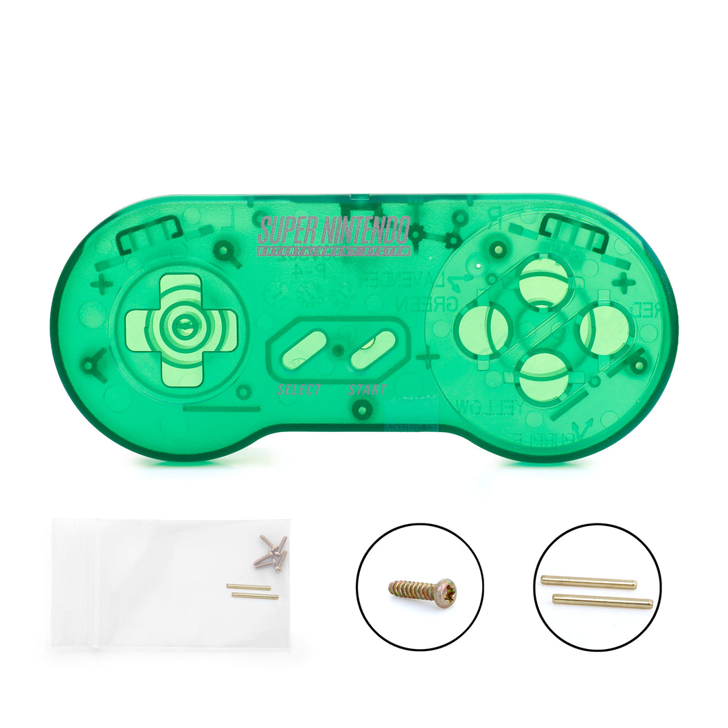 Super Nintendo [SNES] Controller Shell [Clear Green] – Hoskbrew