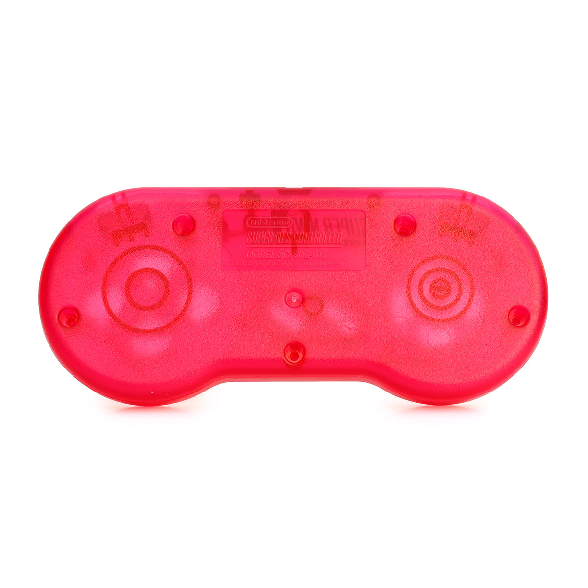 Super Nintendo [SNES] Controller Shell [Clear Red] – Hoskbrew