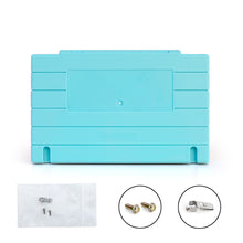 Load image into Gallery viewer, Super Nintendo [SNES] Game Cartridge Shell [FX] [Light Blue] [No Logo]