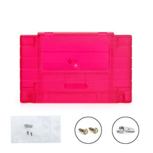 Load image into Gallery viewer, Super Nintendo [SNES] Game Cartridge Shell [FX] [Clear Red] [With Logo]