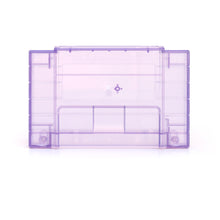 Load image into Gallery viewer, Super Nintendo [SNES] Game Cartridge Shell [FX] [Clear Purple] [No Logo]