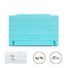 Load image into Gallery viewer, Super Nintendo [SNES] Game Cartridge Shell [FX] [Solid Light Blue]