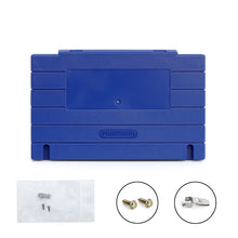 Load image into Gallery viewer, Super Nintendo [SNES] Game Cartridge Shell [FX] [Solid Dark Blue]