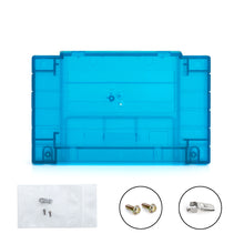 Load image into Gallery viewer, Super Nintendo [SNES] Game Cartridge Shell [FX] [Clear Blue] [With Logo]
