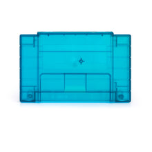 Load image into Gallery viewer, Super Nintendo [SNES] Game Cartridge Shell [FX] [Clear Blue] [With Logo]