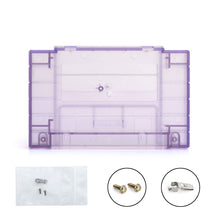 Load image into Gallery viewer, Super Nintendo [SNES] Game Cartridge Shell [FX] [Clear Purple] [With Logo]
