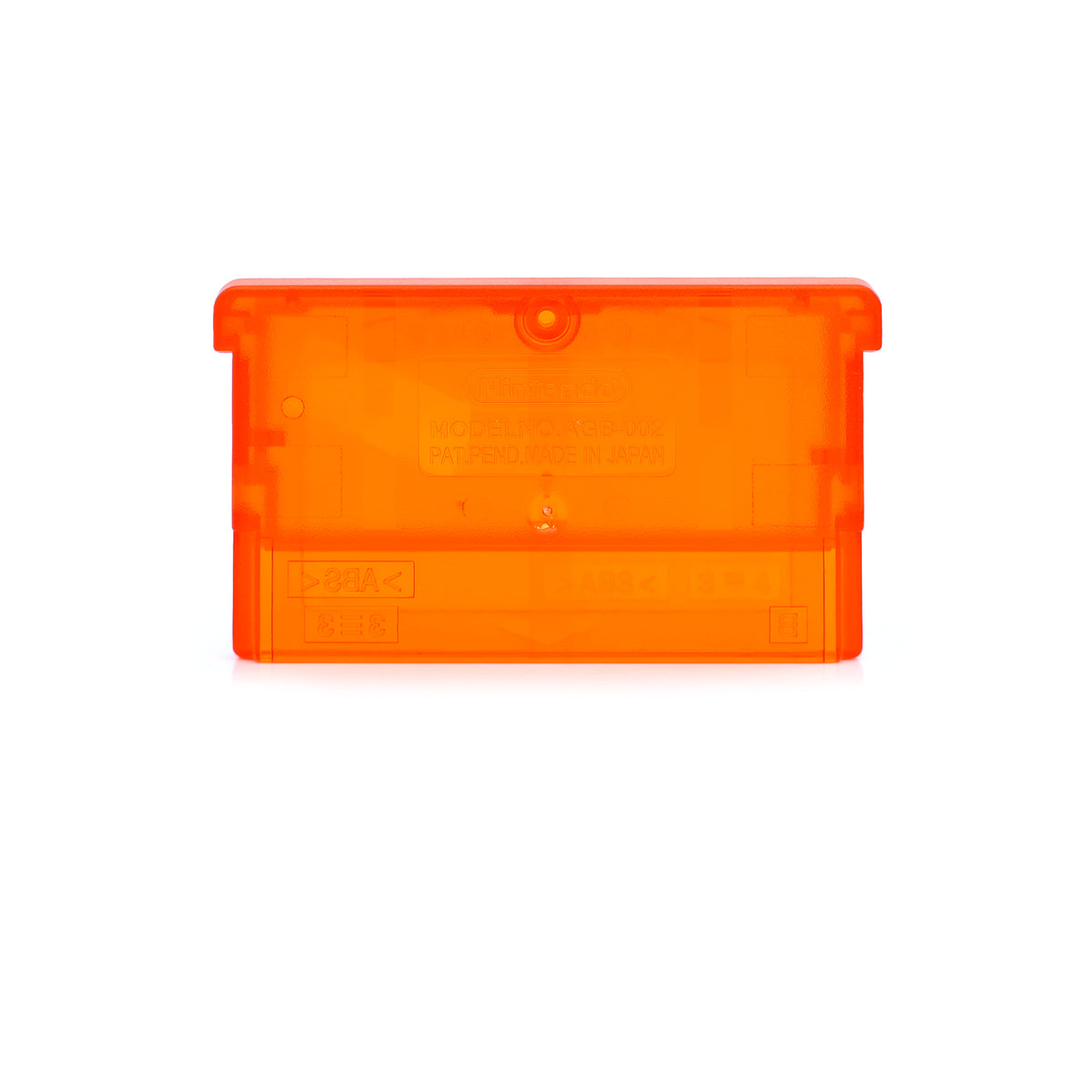 GameBoy Advance Game Cartridge Shell [Clear Orange] [With Logo] – Hoskbrew