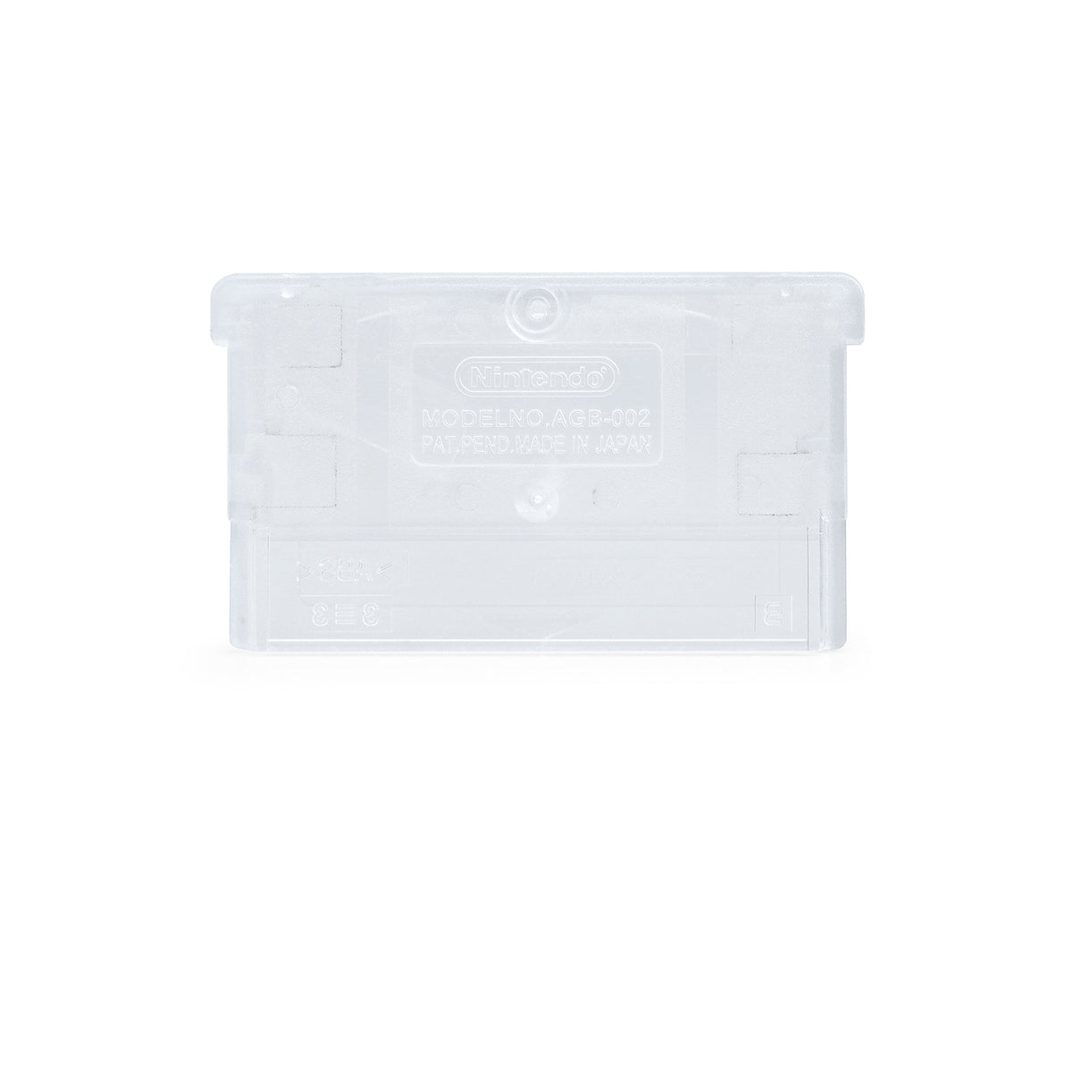 GameBoy Advance [GBA] Game Cartridge Shell [Clear] – Hoskbrew