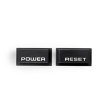 Load image into Gallery viewer, NES Console Power/Reset Buttons [White Text] [Solid Black Button]
