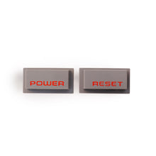 Load image into Gallery viewer, NES Console Power/Reset Buttons [Red Text] [Original Gray Button]