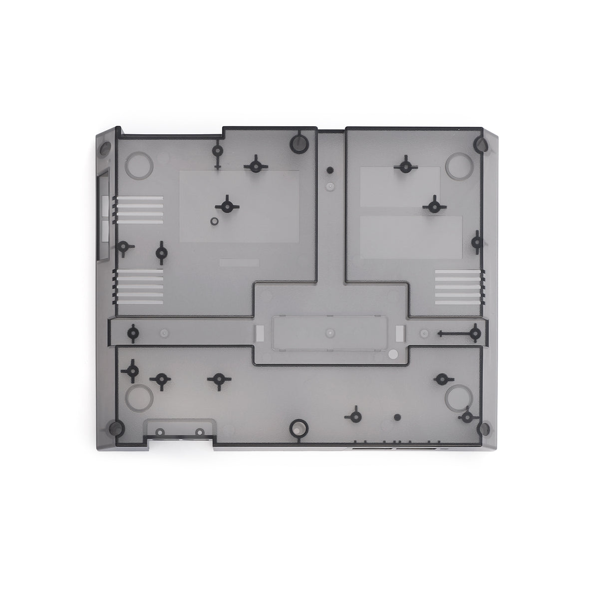 Nintendo NES Front Loader [NES-001] Bottom Shell [Smoke Gray] – Hoskbrew