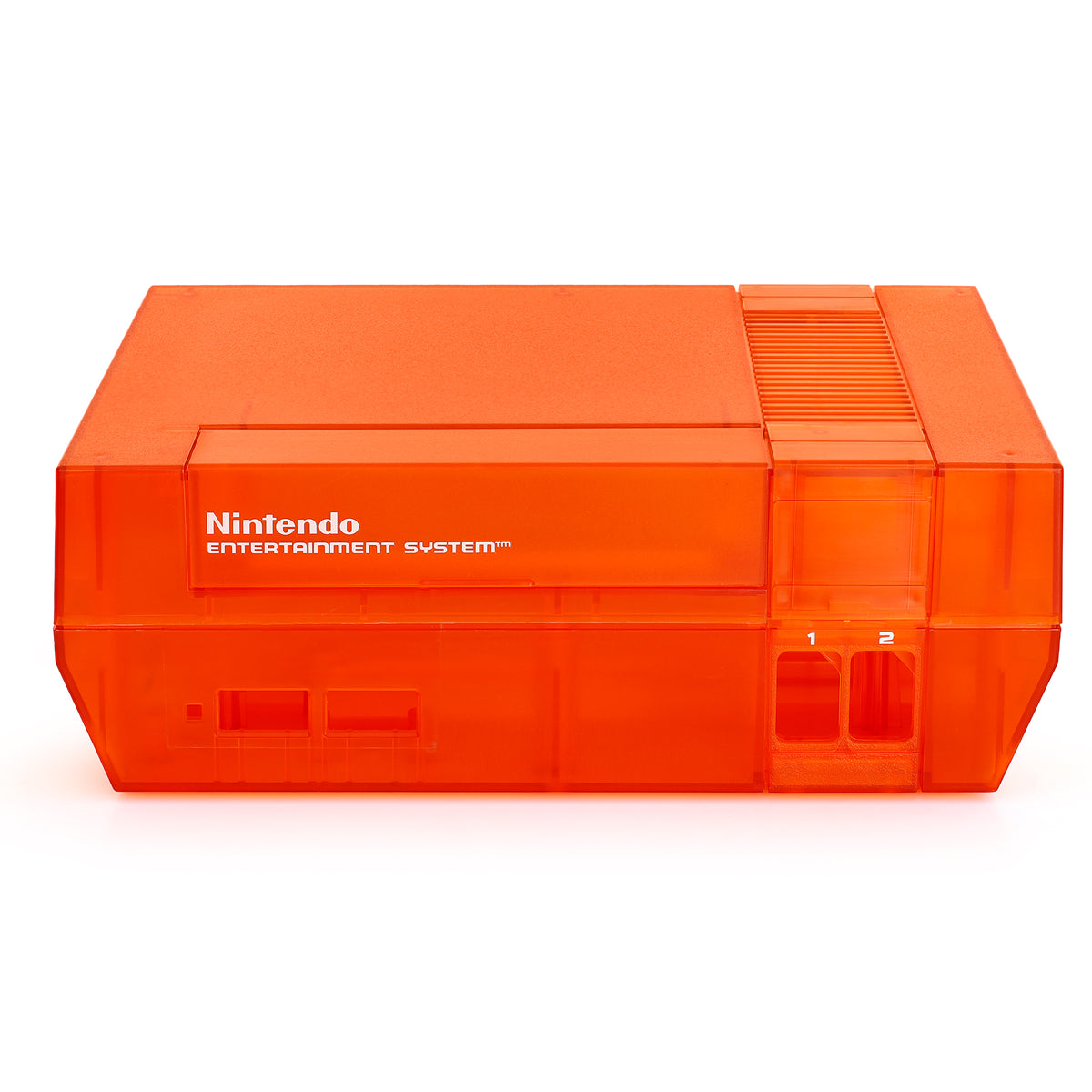 Nintendo NES Front Loader [NES-001] System Shell [Clear Orange] – Hoskbrew