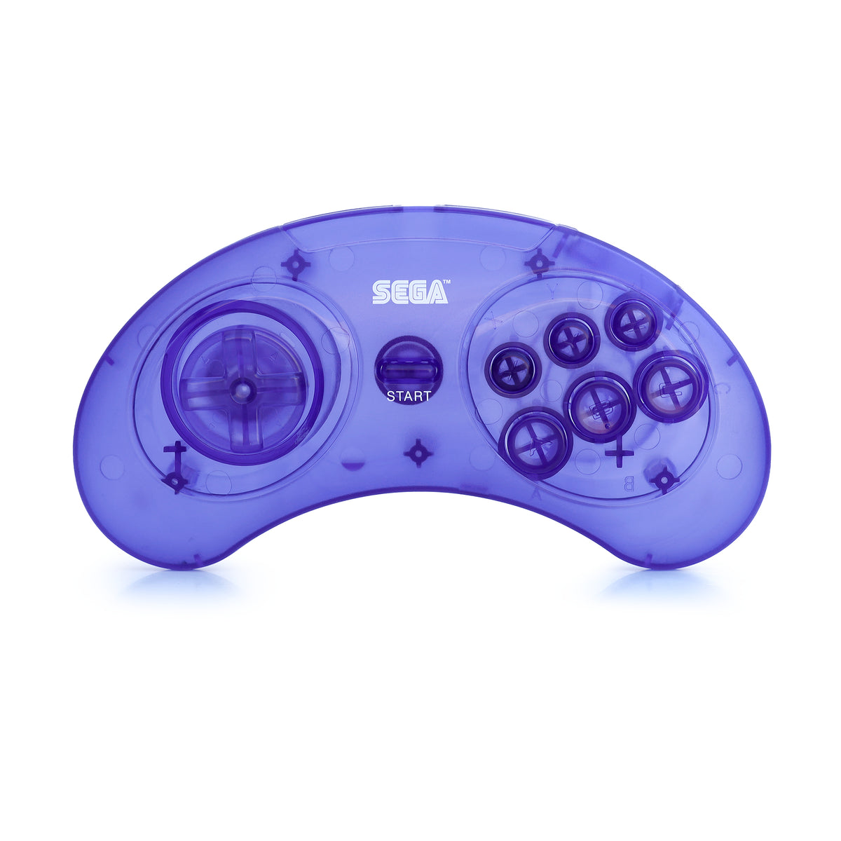 Sega Genesis 6-Button Controller Buttons [Clear Grape) – Hoskbrew